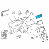 OEM Chevrolet Cruze Dash Control Unit Diagram - 13591310