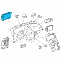 OEM Chevrolet Volt Cluster Diagram - 23167774