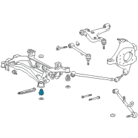 OEM Lexus Cushion, Rear Suspension Member Diagram - 52271-50050