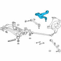 OEM Lexus LS430 Rear Right Upper Control Arm Assembly Diagram - 48770-59065