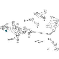 OEM 2006 Lexus LS430 Damper, Rear Suspension Member Diagram - 51249-50010