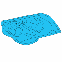 OEM Chrysler Crossfire Headlight Bulb Diagram - 68024636AA