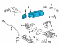 OEM 2022 Toyota Sienna Vapor Canister Diagram - 77740-0E140