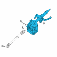 OEM 2013 Hyundai Veloster Column & Shaft Assembly-Steering Diagram - 56310-2V401