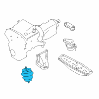 OEM 2015 Infiniti Q70 Insulator-Engine Mounting, Front Diagram - 11220-1MG0B