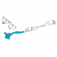 OEM 1993 Ford E-150 Econoline Catalytic Converter Diagram - F2UZ5F250A