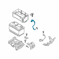 OEM Kia Battery Sensor Assembly Diagram - 37180S9000