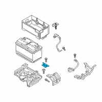 OEM Hyundai Santa Fe XL Bracket-Battery Diagram - 37160-2P000