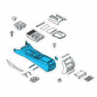 OEM 2018 BMW 740i Centre Console Diagram - 51-16-9-345-347