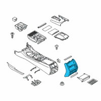 OEM 2021 BMW 740i COVER, CENTER CONSOLE, LEATH Diagram - 51-16-7-951-014