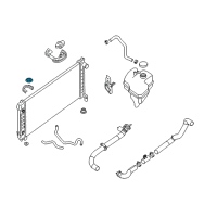 OEM 2015 Nissan Altima Mounting-Rubber, Radiator Upper Diagram - 21506-4RA0A