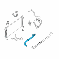 OEM 2017 Nissan Altima Hose-Radiator, Upper Diagram - 21501-3NT0D