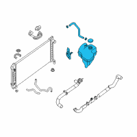 OEM 2018 Nissan Maxima Tank Assy-Radiator Reservoir Diagram - 21710-3TA1A