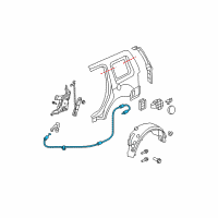 OEM 2013 Honda Pilot Cable Diagram - 74411-SZA-A02