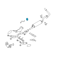 OEM Ford Muffler Insulator Diagram - AL3Z-5A262-A