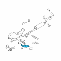 OEM 2011 Ford F-150 Catalytic Converter Diagram - AL3Z-5E212-D