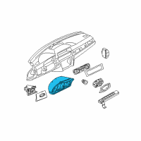 OEM 2009 BMW 335i Instrument Cluster Diagram - 62109187072