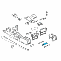 OEM 2000 BMW 750iL Front Can Holder Diagram - 51-16-8-163-005
