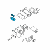 OEM 2008 Nissan Xterra FINISHER Console Diagram - 96931-9BH0C