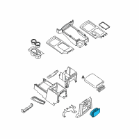 OEM 2008 Nissan Xterra Cup Holder Assembly Diagram - 96965-EA002
