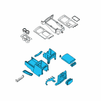 OEM 2011 Nissan Frontier Console Box-Floor Diagram - 96910-EA002