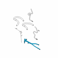 OEM 2008 Toyota Sienna Tube Assembly Diagram - 32907-08020