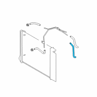 OEM 2011 Toyota Corolla Outlet Hose Diagram - 90445-15054