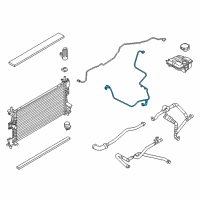 OEM 2014 Ford Focus Overflow Hose Diagram - CM5Z-8B081-A