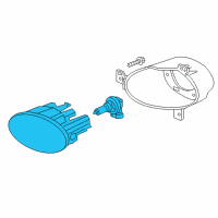 OEM Honda Foglight Unit, Passenger Side Diagram - 33901-SLE-305