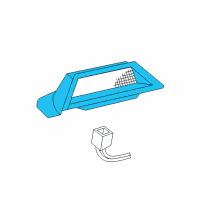 OEM Buick Regal Lens-High Mount Stop Lamp Diagram - 10429940