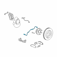 OEM Cadillac Front Speed Sensor Diagram - 84356647