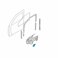 OEM 2003 Hyundai Santa Fe Motor Assembly-Power Window Regulator Front, R Diagram - 98820-26100