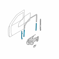 OEM Hyundai Santa Fe Channel Assembly-Front Door QUADRA Diagram - 82510-26000