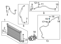 OEM Toyota Avalon Liquid Line Valve Diagram - 88374-30020