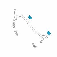 OEM 1999 Ford Expedition Stabilizer Bar Insulator Diagram - XL1Z-5484-GA