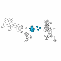 OEM 2002 BMW 325xi Water Valve Diagram - 64-11-8-369-805
