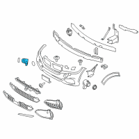 OEM 2022 BMW X2 Ultrasonic Sensor, Black Diagram - 66-20-9-274-427