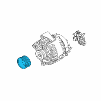 OEM 2010 BMW X5 Pulley Diagram - 12-31-7-561-001