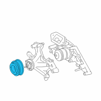 OEM Lexus LS400 PULLEY, Fan Diagram - 16371-50030