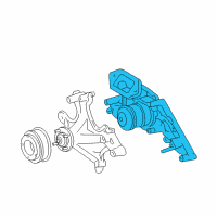 OEM Toyota Sequoia Water Pump Assembly Diagram - 16100-59275-83