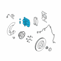 OEM 2019 Ford Mustang Caliper Diagram - JR3Z-2B121-A