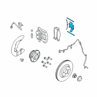 OEM Ford Mustang Caliper Retainer Kit Diagram - FR3Z-2068-C