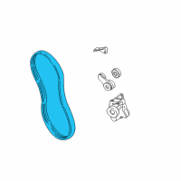 OEM 1994 Chevrolet Beretta AC Belt Diagram - 88984195