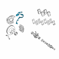 OEM 2006 Lexus LX470 Sensor, Speed, Front LH Diagram - 89543-60010