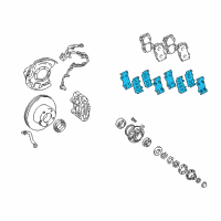 OEM 2001 Toyota Land Cruiser Insulator Kit Diagram - 04945-60020