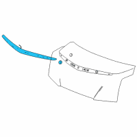 OEM 2018 Cadillac ATS High Mount Lamp Diagram - 23499906