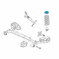 OEM Honda Insight Rubber, Spring Mount Diagram - 52686-S3Y-003