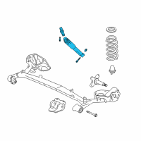 OEM 2006 Honda Insight Shock Absorber Assembly, Rear Diagram - 52610-S3Y-J02