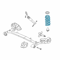 OEM 2006 Honda Insight Spring, Rear Diagram - 52441-S3Y-013