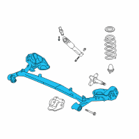 OEM 2001 Honda Insight Beam, Rear Axle Diagram - 42110-S3Y-020